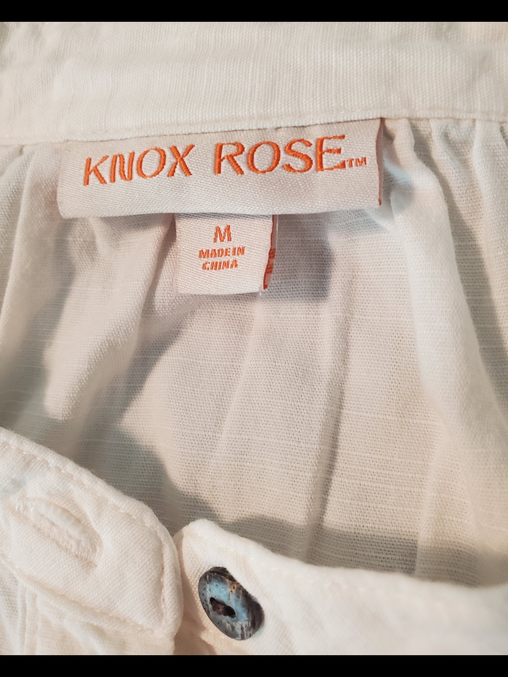 Knox Rose Cream Embroidered Peasant Blouse with Brown Detail - Picture 5 of 9